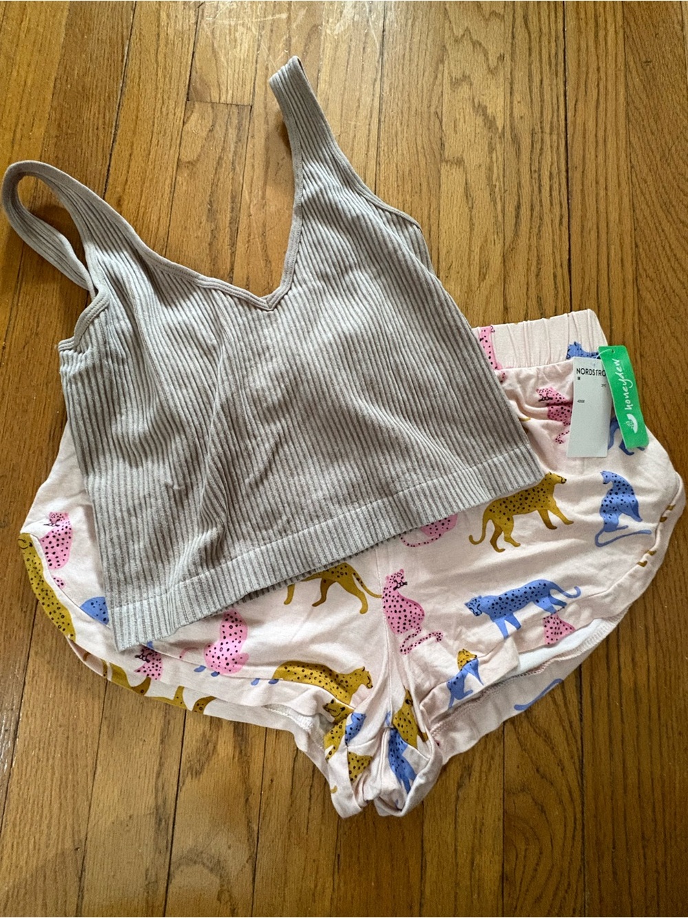 Cozy Ribbed Crop Tank & Shorts lounge set  -